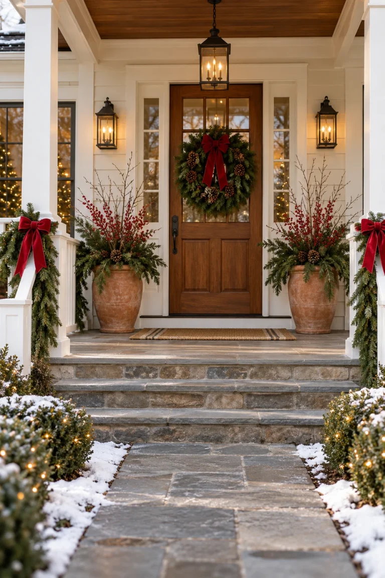 30 Outdoor Christmas Yard and Porch Decor Ideas